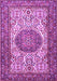 Machine Washable Persian Purple Traditional Area Rugs, wshtr2824pur