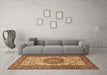 Machine Washable Persian Brown Traditional Rug in a Living Room,, wshtr2824brn