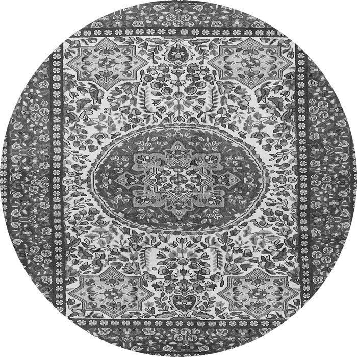 Machine Washable Persian Gray Traditional Rug, wshtr2824gry