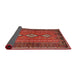 Sideview of Traditional Rust Pink Persian Rug, tr2825