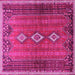 Square Persian Pink Traditional Rug, tr2825pnk