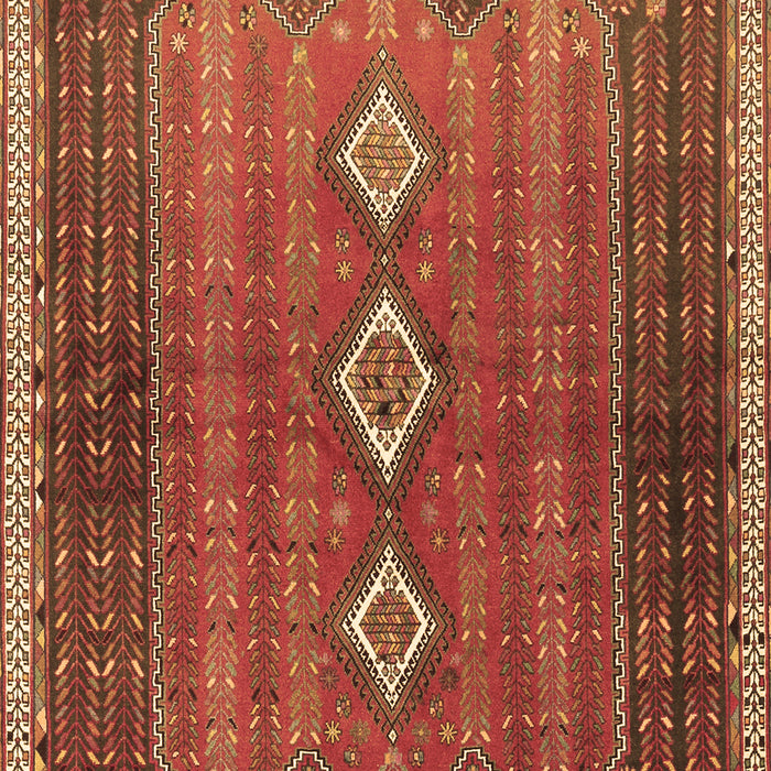 Machine Washable Persian Brown Traditional Rug, wshtr2825brn