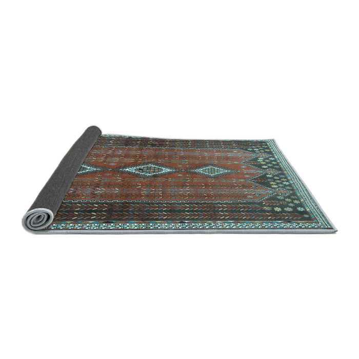 Sideview of Persian Light Blue Traditional Rug, tr2825lblu