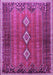 Machine Washable Persian Purple Traditional Area Rugs, wshtr2825pur