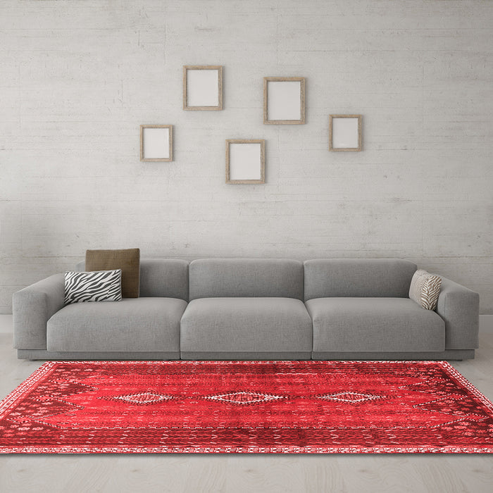 Traditional Red Washable Rugs