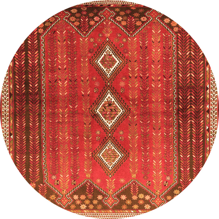 Machine Washable Persian Orange Traditional Area Rugs, wshtr2825org