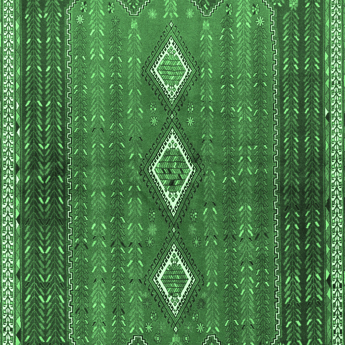 Machine Washable Persian Emerald Green Traditional Area Rugs, wshtr2825emgrn