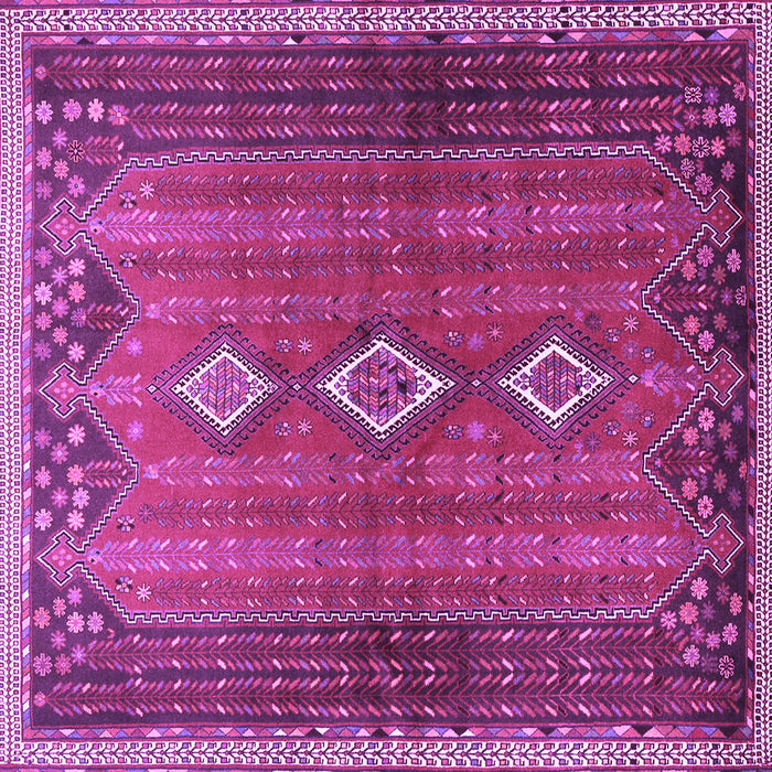 Square Persian Purple Traditional Rug, tr2825pur