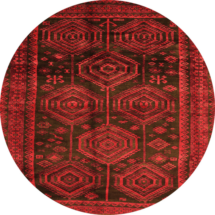 Square Persian Orange Traditional Rug, tr2826org