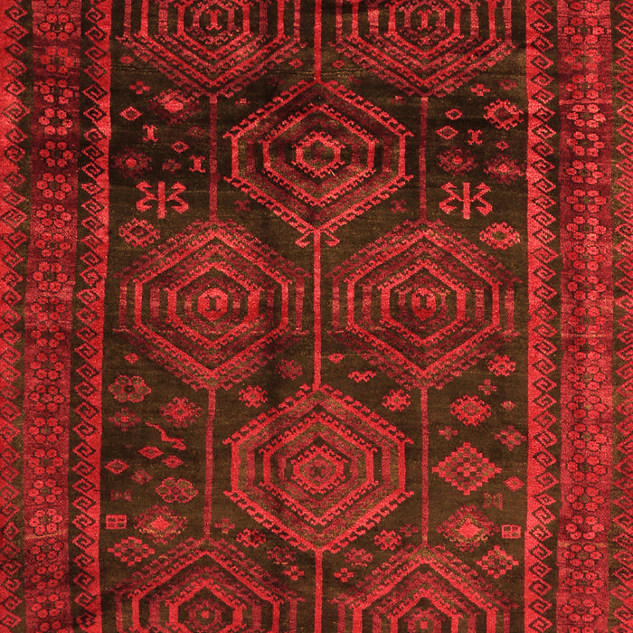 Serging Thickness of Machine Washable Persian Orange Traditional Area Rugs, wshtr2826org