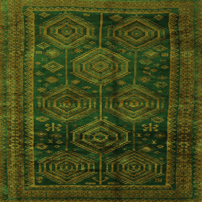 Serging Thickness of Persian Green Traditional Rug, tr2826grn