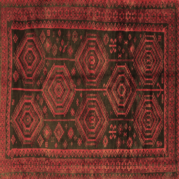 Square Machine Washable Persian Brown Traditional Rug, wshtr2826brn