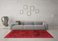 Machine Washable Persian Red Traditional Rug, wshtr2826red