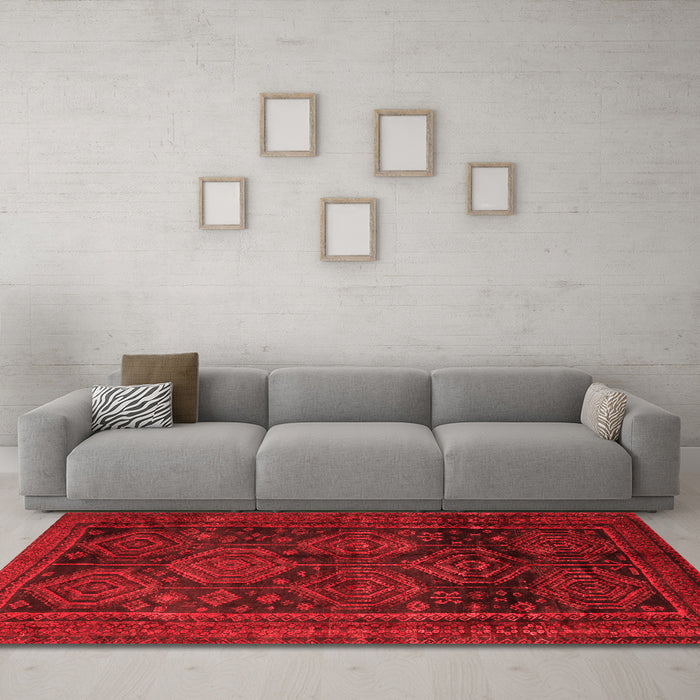 Traditional Red Washable Rugs