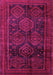 Machine Washable Persian Pink Traditional Rug, wshtr2826pnk