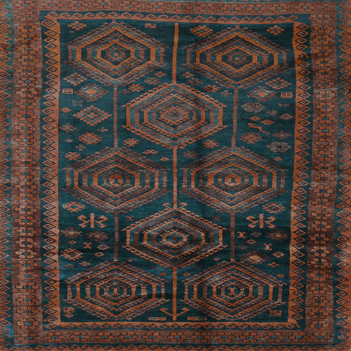 Square Persian Light Blue Traditional Rug, tr2826lblu