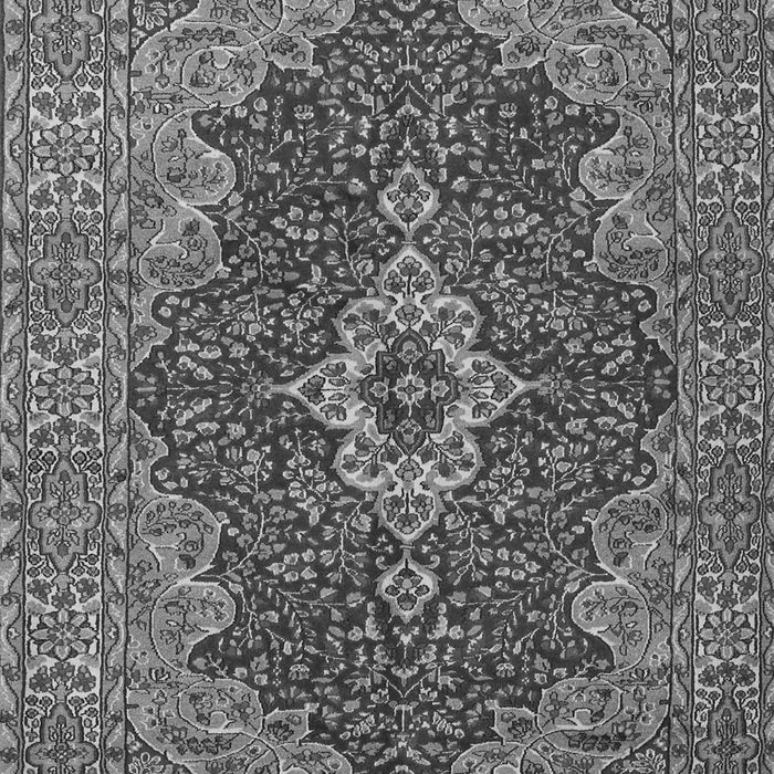 Serging Thickness of Machine Washable Persian Gray Traditional Rug, wshtr2827gry