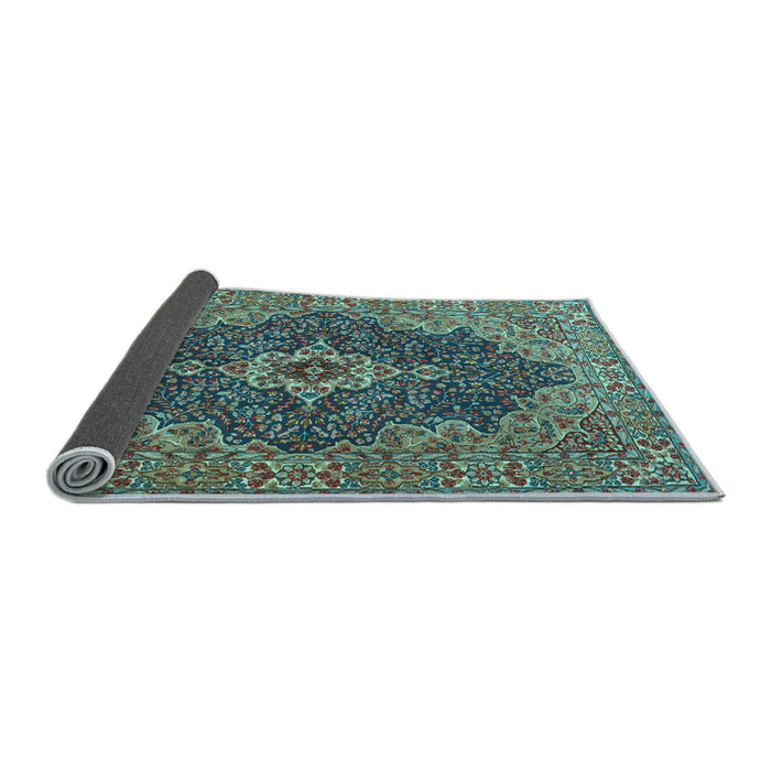 Sideview of Persian Light Blue Traditional Rug, tr2827lblu
