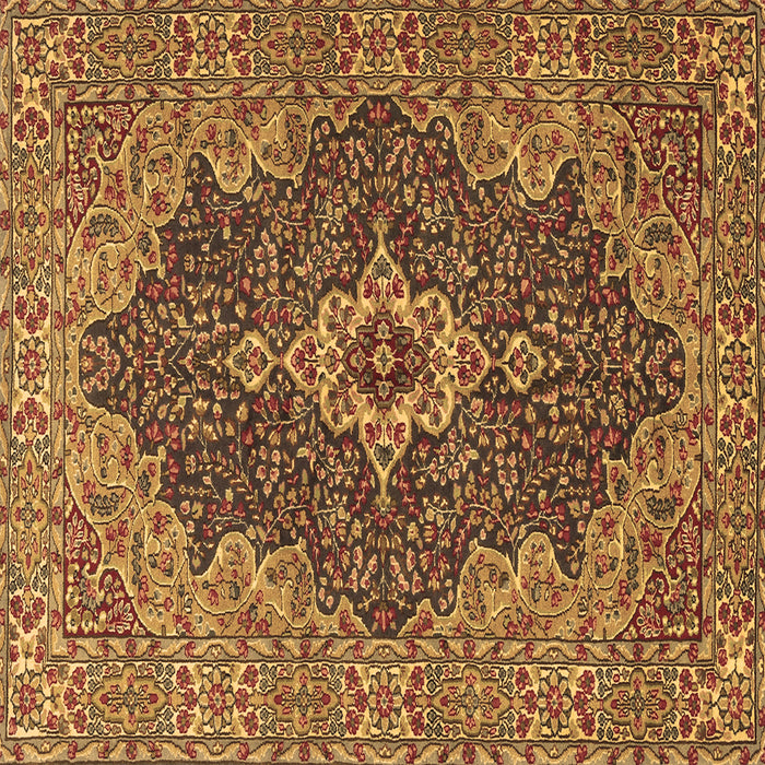 Square Persian Brown Traditional Rug, tr2827brn
