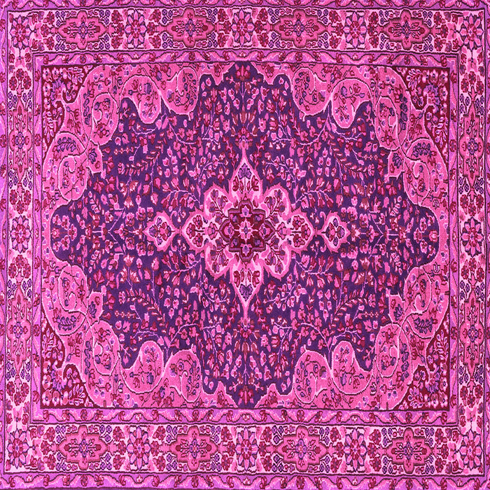 Square Machine Washable Persian Pink Traditional Rug, wshtr2827pnk