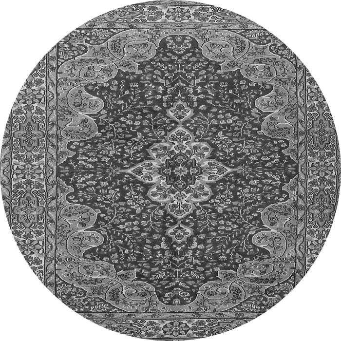 Machine Washable Persian Gray Traditional Rug, wshtr2827gry