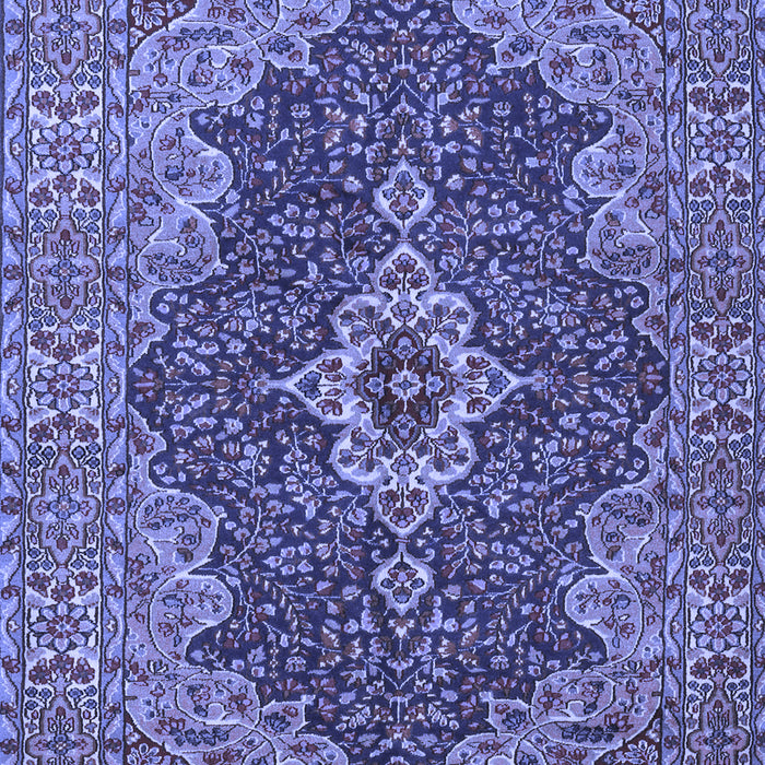 Machine Washable Persian Blue Traditional Rug, wshtr2827blu