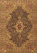 Machine Washable Persian Brown Traditional Rug, wshtr2827brn