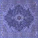 Square Persian Blue Traditional Rug, tr2827blu