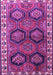 Machine Washable Persian Purple Traditional Area Rugs, wshtr2828pur