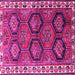 Square Machine Washable Persian Pink Traditional Rug, wshtr2828pnk