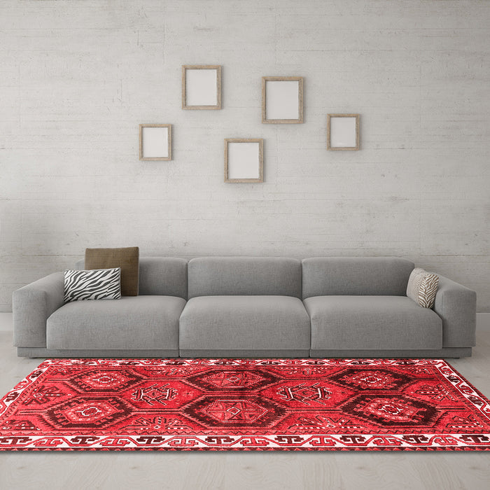 Traditional Red Washable Rugs