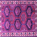 Square Machine Washable Persian Purple Traditional Area Rugs, wshtr2828pur