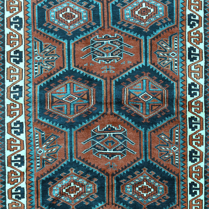 Machine Washable Persian Light Blue Traditional Rug, wshtr2828lblu