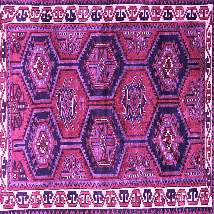 Square Persian Purple Traditional Rug, tr2828pur