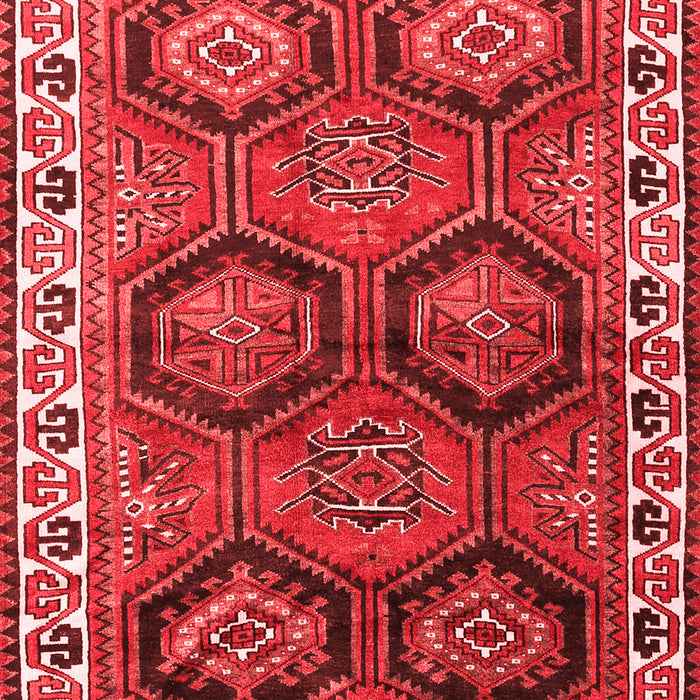 Machine Washable Persian Red Traditional Rug, wshtr2828red