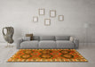 Machine Washable Persian Yellow Traditional Rug in a Living Room, wshtr2828yw