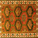 Square Persian Yellow Traditional Rug, tr2828yw