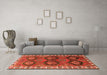 Machine Washable Persian Orange Traditional Area Rugs in a Living Room, wshtr2828org