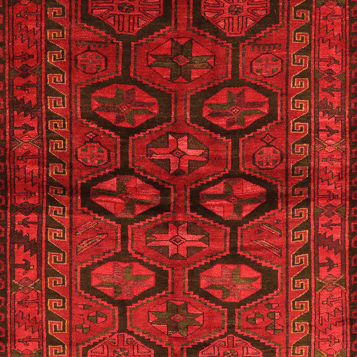 Serging Thickness of Machine Washable Persian Orange Traditional Area Rugs, wshtr2829org