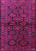 Machine Washable Persian Purple Traditional Area Rugs, wshtr2829pur