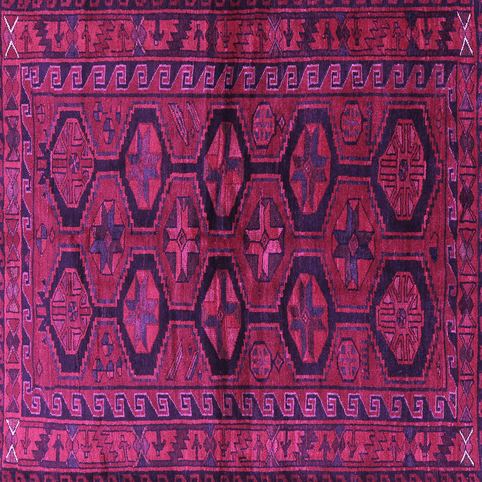 Square Machine Washable Persian Purple Traditional Area Rugs, wshtr2829pur