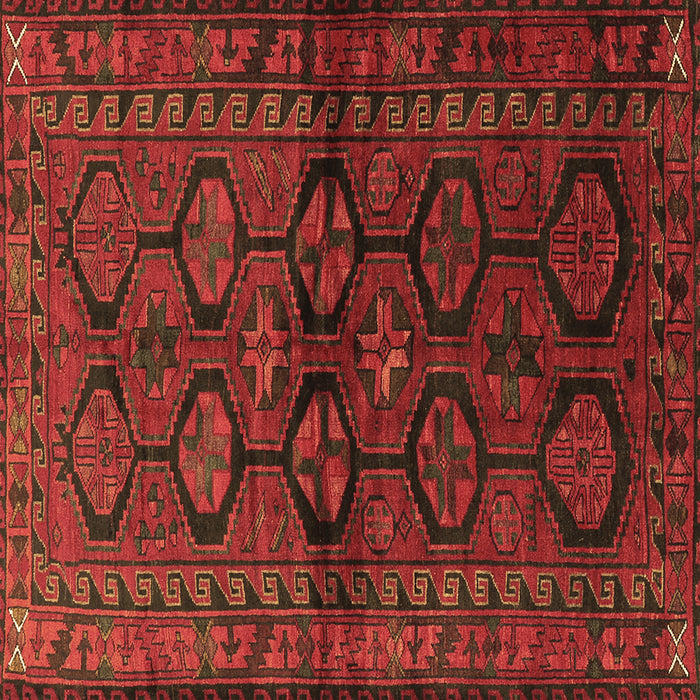 Square Persian Brown Traditional Rug, tr2829brn