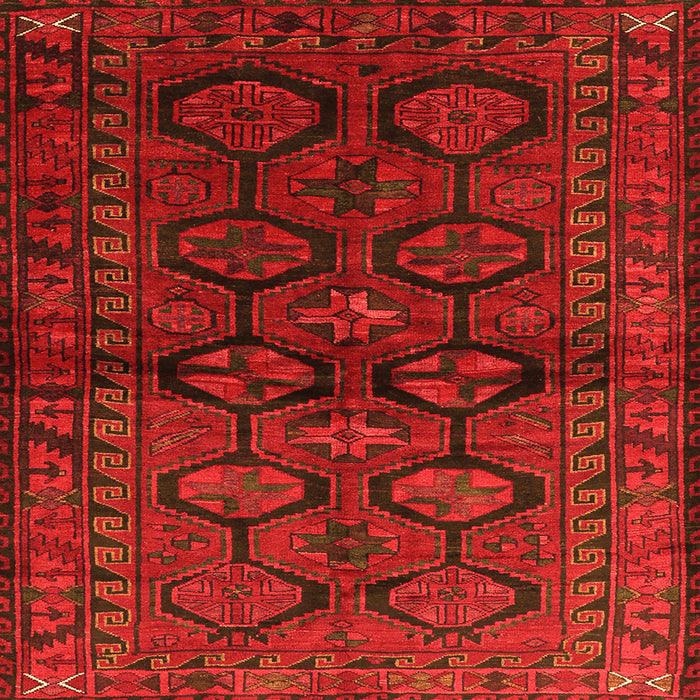 Serging Thickness of Persian Orange Traditional Rug, tr2829org