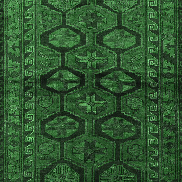 Machine Washable Persian Emerald Green Traditional Area Rugs, wshtr2829emgrn