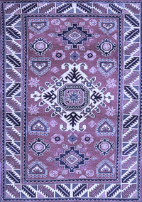 Geometric Blue Traditional Rug, tr282blu