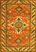 Geometric Yellow Traditional Rug, tr282yw