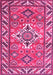 Geometric Pink Traditional Rug, tr282pnk