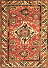 Geometric Brown Traditional Rug, tr282brn