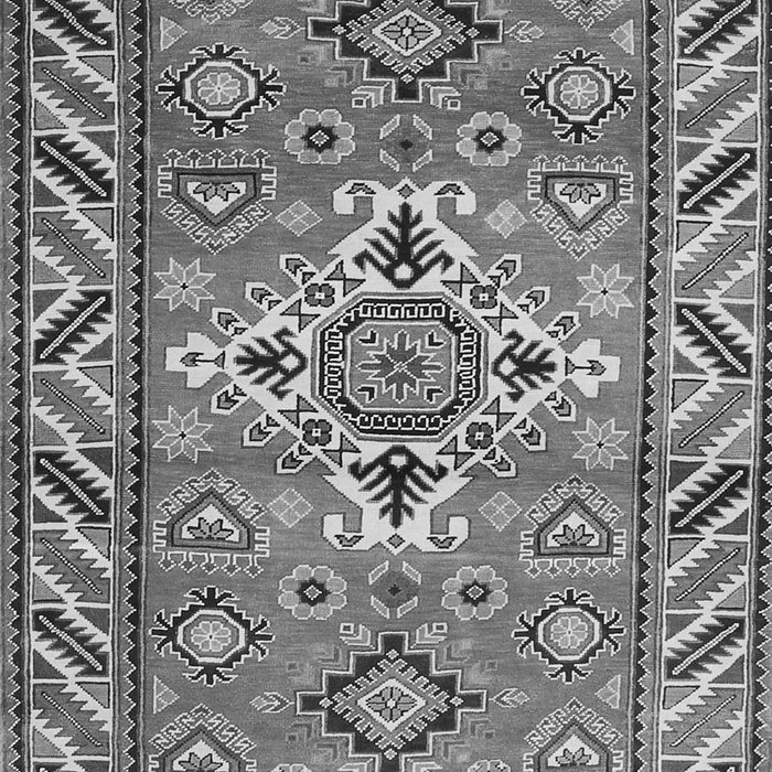 Geometric Gray Traditional Rug, tr282gry