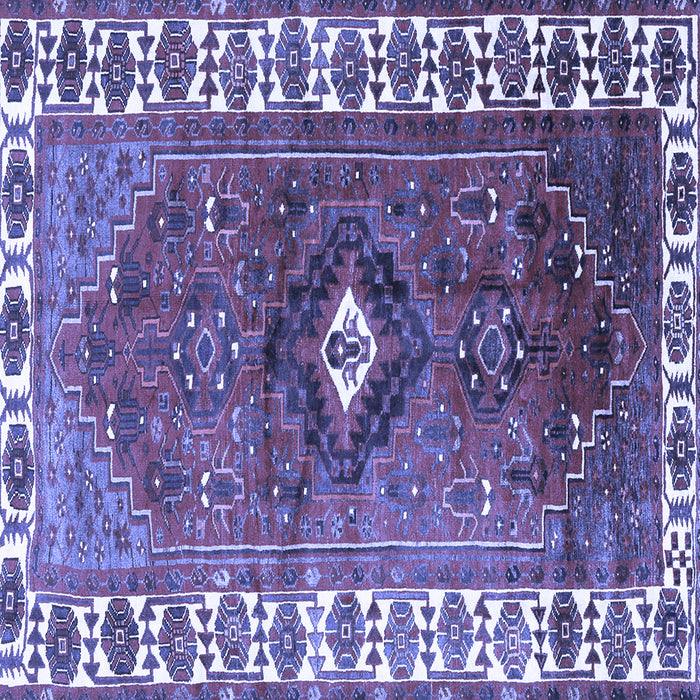Square Persian Blue Traditional Rug, tr2830blu